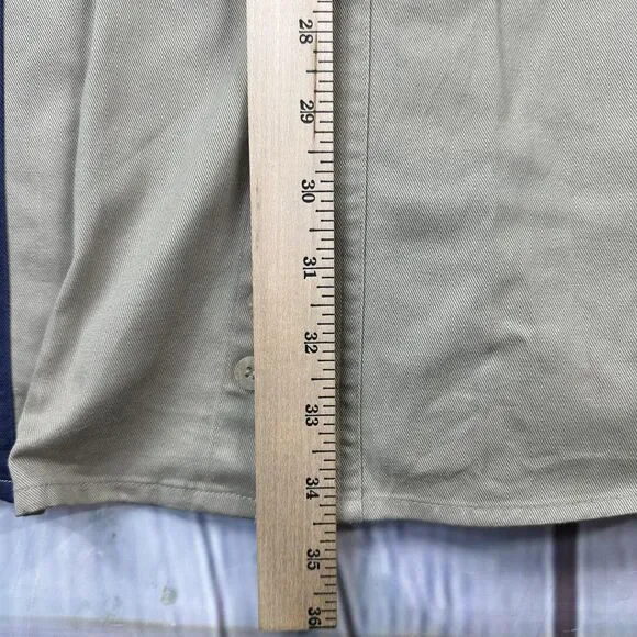 Roper Shirt Mens 2XL Tan Blue Western Stripe Long Sleeve Button Front Casual - Picture 8 of 9